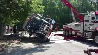 Breen Bros Towing Heavy Roll Over Recovery