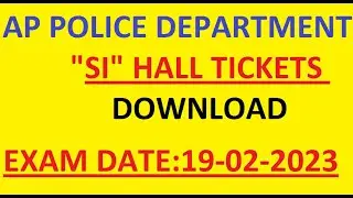 #APPOLICE #APSI HALLTICKET DOWNLOAD 2023 2022 #APCIVIL  SI CIVIL APSP HALL TICKET DOWNLOAD AP#POLICE