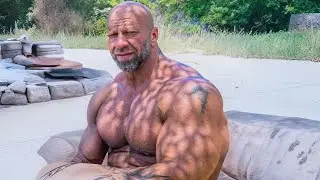 Hairy Chest Bodybuilder Flexing | Rugged Alpha Male Strength & Masculine Muscle Aesthetic