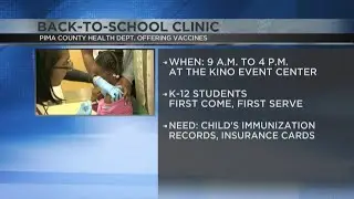Pima County Health Department offering vaccines to local students