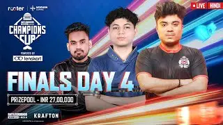 [HINDI] Rooter x NODWIN BGMI Champions Cup || Finals Day 4 || @Rooter  @lenskart