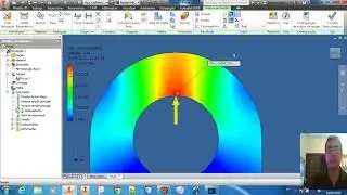 Analise de tensão em um olhal de içamento. (Autodesk inventor)