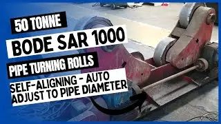 Make Light Work of Pipe Fabrication with these Bode Self-Aligning Turning Rolls - 50,000kg