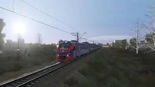 Trainz Railroad Simulator 2022. На ЭП2Д-0084 РЭКС. Звенигород - Москва Карта: Москва-Вязьма-Смоленск
