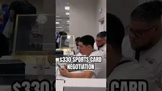 $330 Sports Card Negotiation for LEBRON PATCH 😳 #shorts