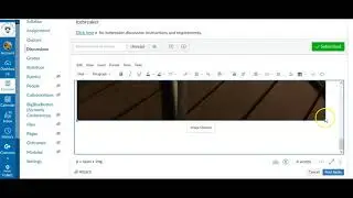 Как вставить фотоизображение на доску обсуждений Canvas