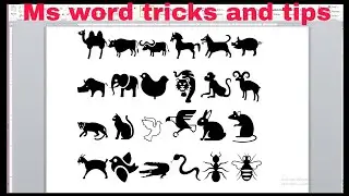 Animal Symbol shortcut tricks in ms word l Ms word me symbol banane ki shortcut keys