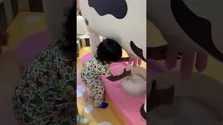 Milk the Cow VGP Play Kingdom | City Center | summer day out #babyfunnyvideo #babyvideos #summerbaby