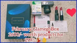 Feb  2019 Glamego Subscription Box Unboxing | 2600 Worth products for 299 | Ruby's Lovely World