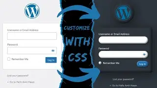 How to Customize Login Page in WordPress | Push external CSS to Customize Login Page