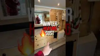How much it costs to heat our Off-grid washroom all winter. 🔥