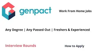 Genpact Work from Home Jobs 2021 | Any Degree | Without Coding | Genpact WFH Recruitment