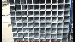 Galvanized square rectangular steel pipe ,galvanized rectangular tube