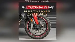 Latest Products You Must Know!&nbsp;#Rim Stickers Motorcycle For DUCATI MULTISTRADA V4 V4S Wheel Hub S