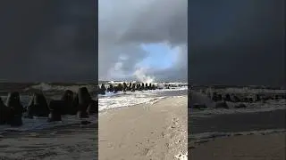 Sturm an der H&ouml;rnum Odde Sylt