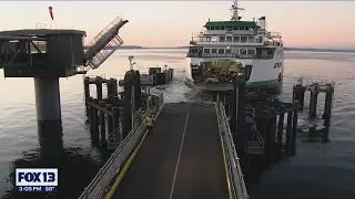 Temporary ferry schedule changes starting Oct. 16 due to severe staff shortages | FOX 13 Seattle