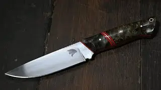 Knife making - Making a bushcraft knife from 1095 steel.
