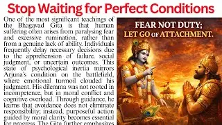 Bhagavad Gita Lessons- Stop Waiting and Start Acting | Reading Comprehension Passage|Passage Reading