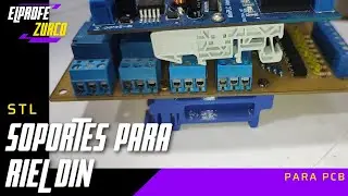 ⚡ Soporte riel DIN para PCB`s ideal para implementaci&oacute;n de tableros el&eacute;ctricos.