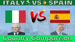 Italy vs Spain | Country Comparison Spain vs Italy | Comparison 