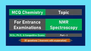 MCQ : NMR spectroscopy : Part - I #nmr