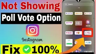 Poll Vote Option Not Showing On Instagram || Instagram 4 Poll not showing problem solved