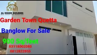 900 Sq/f Banglow For Sale Garden Town Quetta