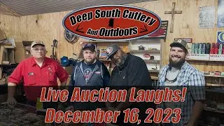 Deep South Cutlery, Live Auction Laughs Dec 16 2023. Good Times & Great Knives! Case Knives.