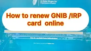 Ireland GNIB online renewal detailed video#How to renew GNIB/IRP card #