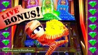 MO' MUMMY LIVE BONUS!!! & PLAY!!! CASH COLLECT FEATURES - NEW ARISTOCRAT SLOTS at CASINO
