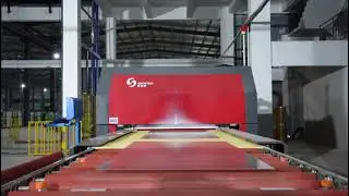 SOUTHTECH 60-METER (heating section length) continuous flat solar panel glass tempering furnace