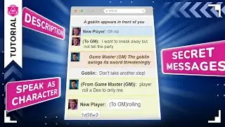 Roll20 Chat: продвинутые приемы и базовые функции | Учебное пособие по Roll20