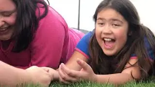 Arm and thumb wrestling at the park