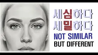 Study the difference between 세심하다 and 세밀하다