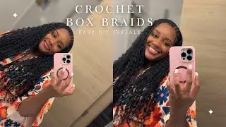 How to | Crochet Box Braids ￼| DIY Box Braids | Hair Prep for Vacation🏖️| Easy Protective Hairstyle