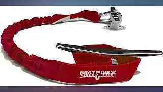 Boat Lines & Dock Ties - Bungee Boating Dock Ties Pack of 2. Loop and Hook Style. review