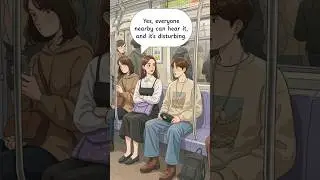 🎵 Complaining About Loud Music on the Subway &ndash; Simple English Dialogue &ndash; Learn English #english