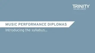 Introducing Trinity&rsquo;s Music Performance Diplomas Syllabus