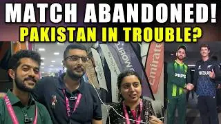 Pak vs NZ Match Abandoned! One Point Each | Semi Final Chances in Danger?