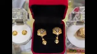 New design gold earrings tops and man rings.                     #AKJ