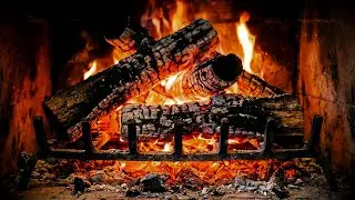 8 Hours Relaxing Crackling Fireplace 4K | NO MUSIC | Pure Crackle for Sleep, Relax & Focus