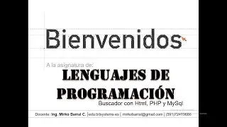 Lenguajes de programaci&oacute;n - Buscador con Html, Php y MySQL