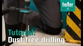 Tutorial: How to drill dust-free in concrete floor #hellerTV #DusterExpert #drillbit