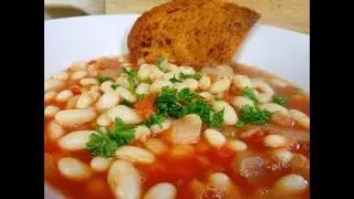 Испанское рагу из белой фасоли