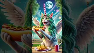 Bizarre situation where someone ate a butterfly and turned into a unicorn #cat #cute #meow
