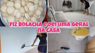 Bolacha com 3 ingredientes/ dei uma geral na casa 🏠 