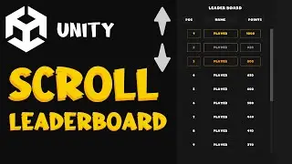 Scroll UI in Unity : How to Make Scrollable Leaderboard | Unity Tutorial for Beginners
