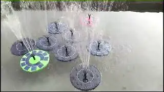 Pool Floating Solar Water Fountain Pump for water cycle pond bird bath garden landscape decoration