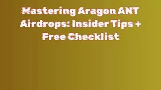 Aragon ANT Is Live - Ready To CLAIM Aragon ANT AIRDROP