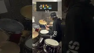 3/2 polyrhythm #drums #polyrhythm #drummer #fusion #tamadrums